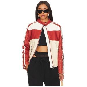 Free People Ryder Sport Vegan Moto Jacket
